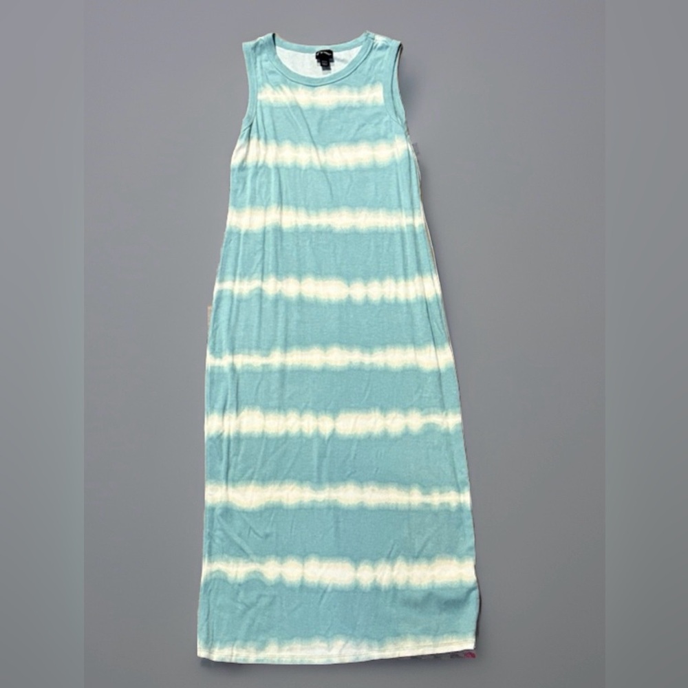 Sleeveless Tie-Dye Maxi Dress Girls 7 8 long blue beach summer by Art Class